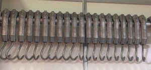 Τσιγκέλια επεξεργασίας κρέατος σωληνωτής